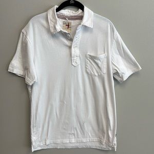 Relwen Men’s Large Jersey Solid White Polo